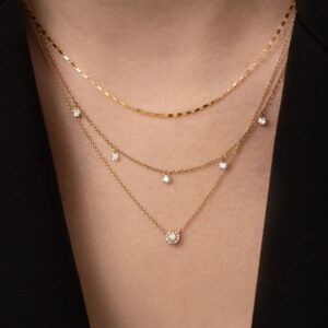 Elegant Layered Crystal Necklace