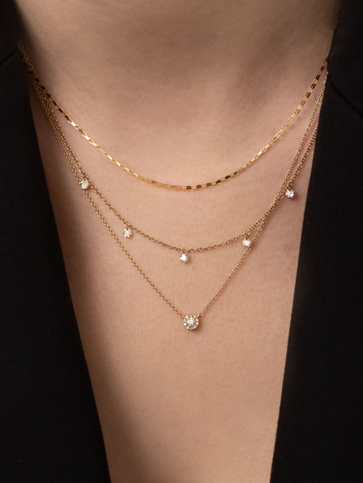 Elegant Layered Crystal Necklace